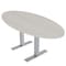 Skutchi Designs 33.5 in W, 69.5 in L, 29 in H, Engineered Wood Top, Ivory HAR-OVL-34x70-T-XDD1026 - alternate 1
